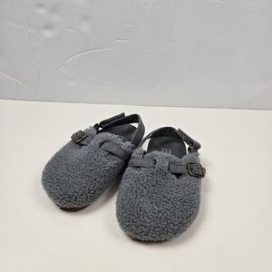 Baby Gap Kids Gray Sherpa Clogs Size 7-8